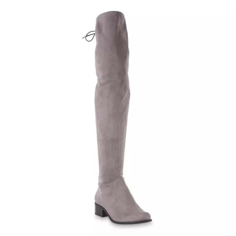 Women's Carr  Over-the-knee Gray Fashion Boots from Attention. New!